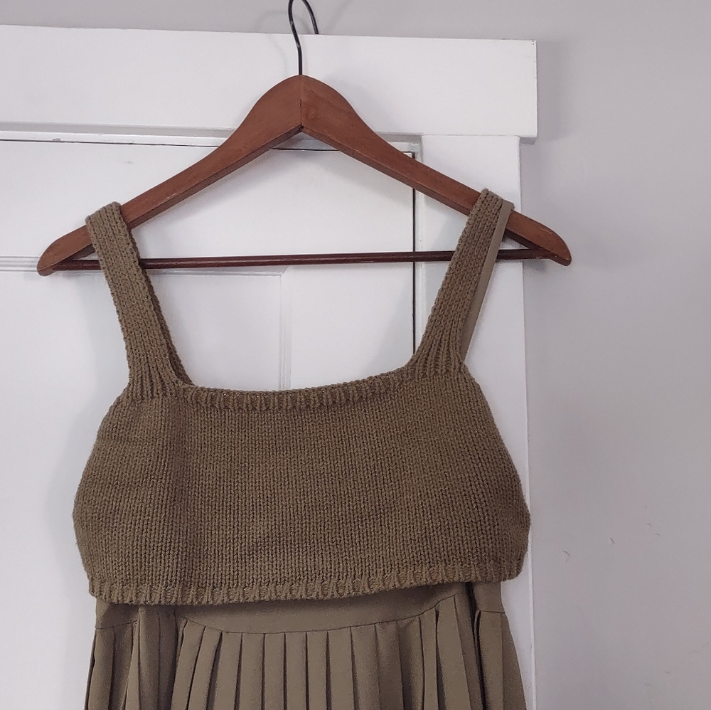 Anthropologie Mare Mare Pleated Knit Top Maxi Dress - Picture 11 of 14